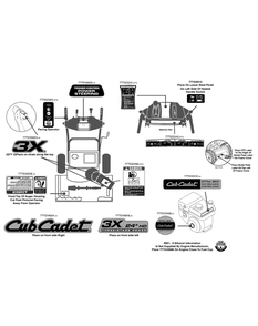 Label Map 24-Inch Hd Diagram and Parts List for 3X24-INCHHD31AH54SK (31AH54SK710)(2014) Cub Cadet Snow Blower